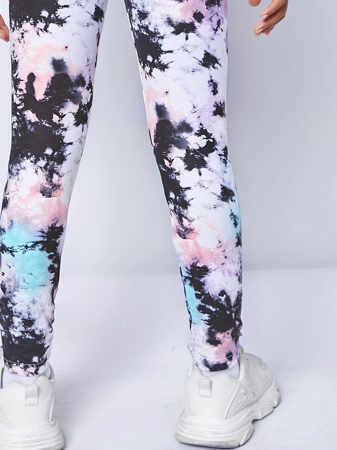 YK Girls Printed Pure Cotton Ankle Length Leggings