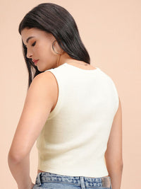 Street By Tokyo Talkies Women Round Neck Crop Tank Top