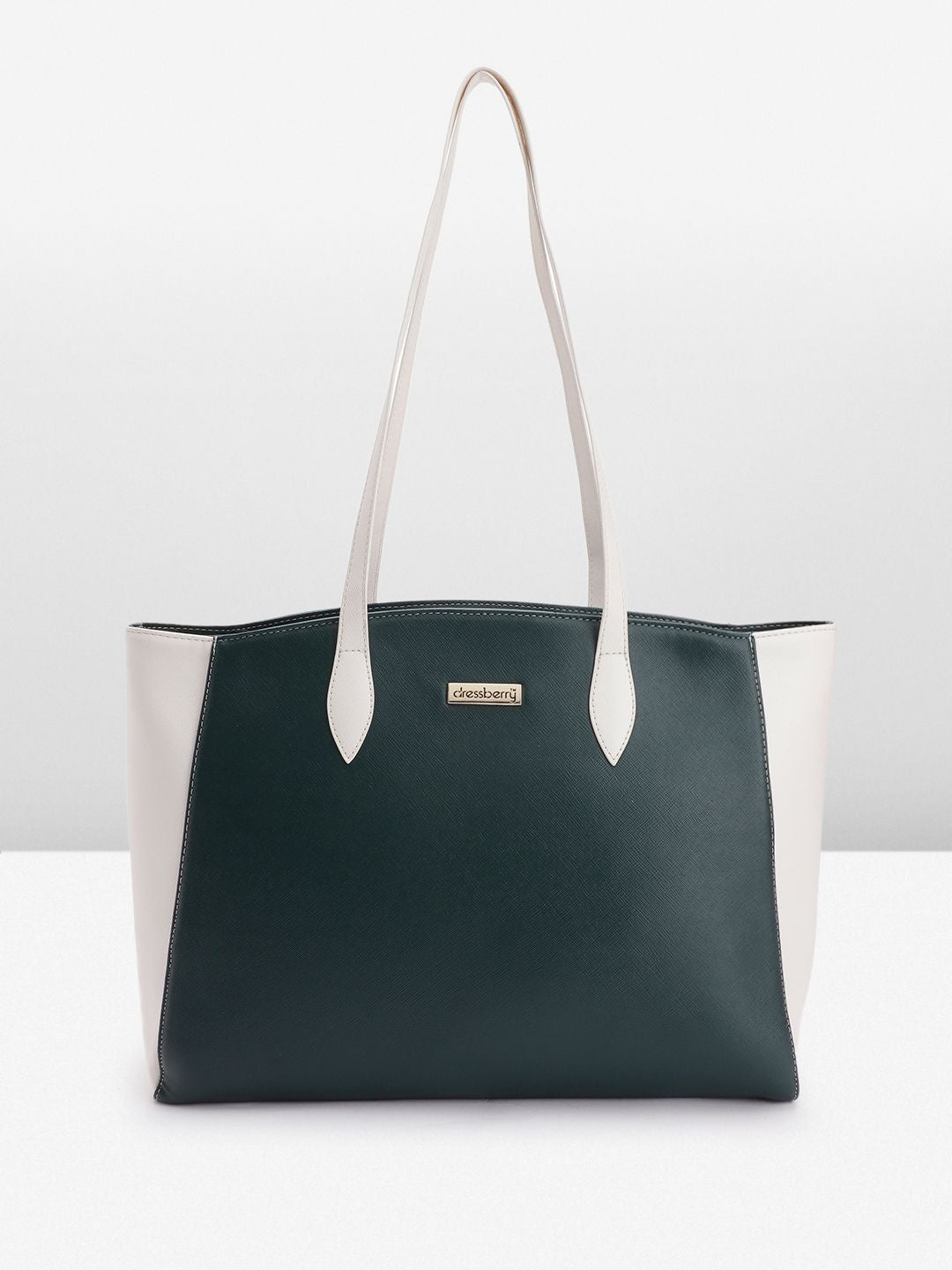DressBerry Colourblocked Structured Shoulder Bag
