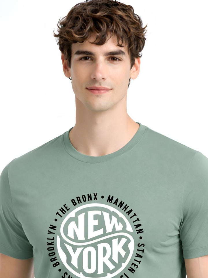 ADRO Men Typography Printed T-shirt