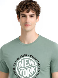 ADRO Men Typography Printed T-shirt