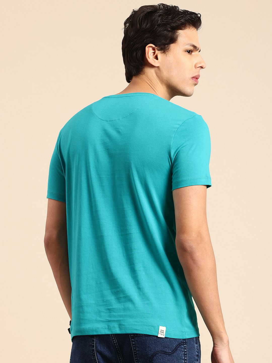 Being Human Abstract Printed Pure Cotton T-shirt