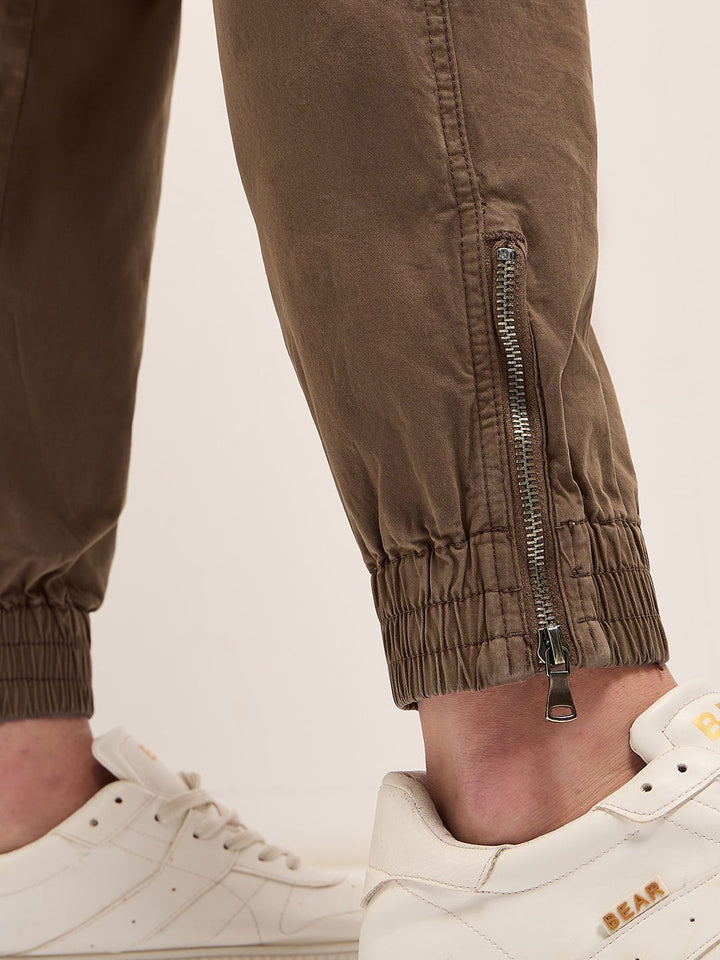 THE BEAR HOUSE Men Cotton Slim Fit Cargos