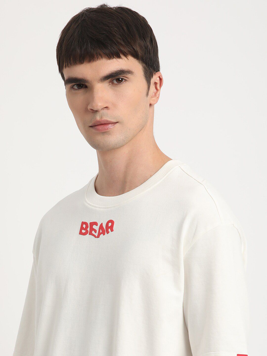 THE BEAR HOUSE Typography Printed Pure Cotton T-shirt