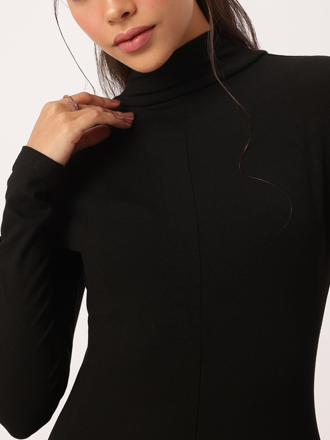 DressBerry Midnight Muse High Slit Bodycon Dress
