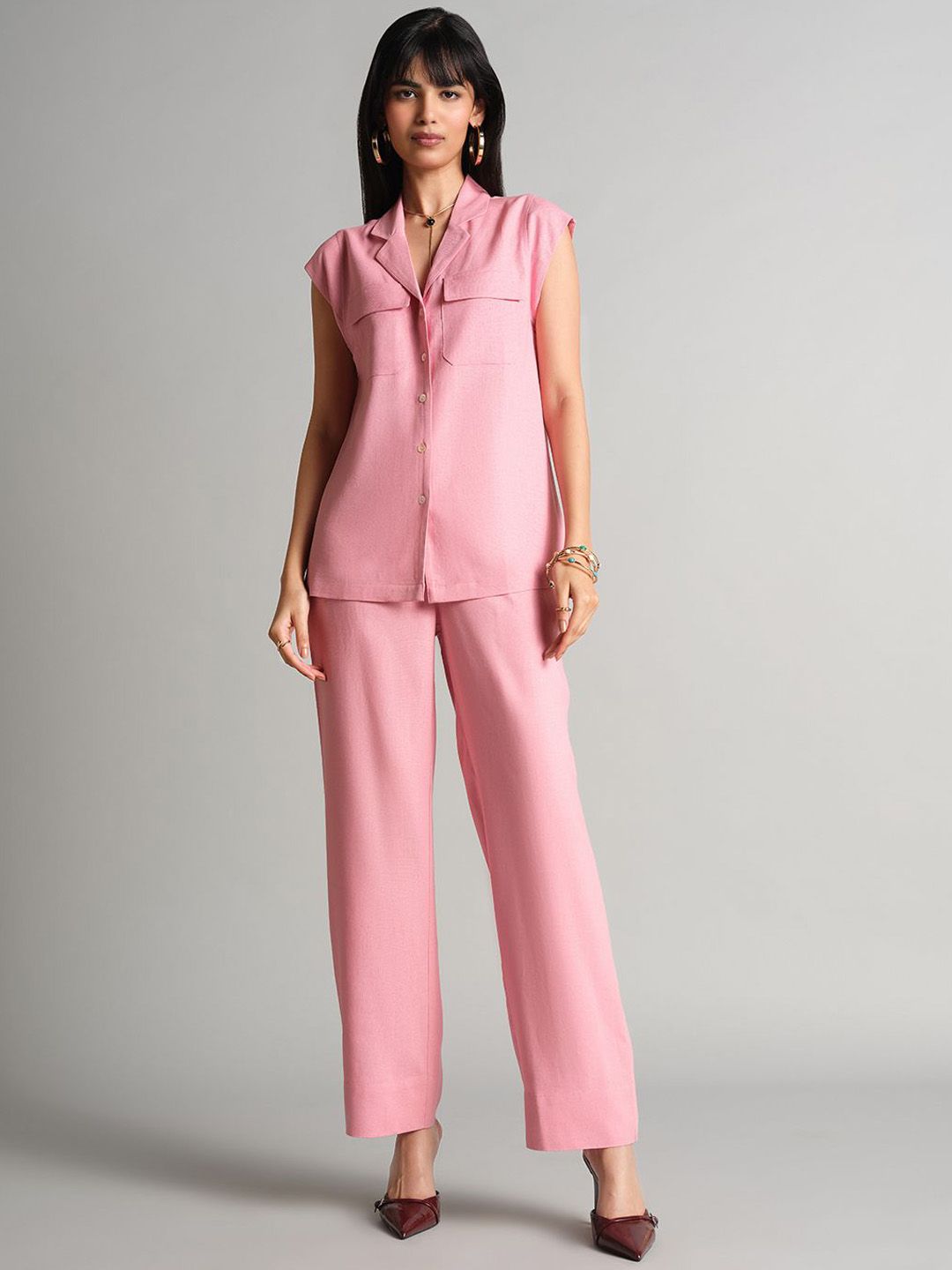 AND Short Sleeves Shirt With Trouser