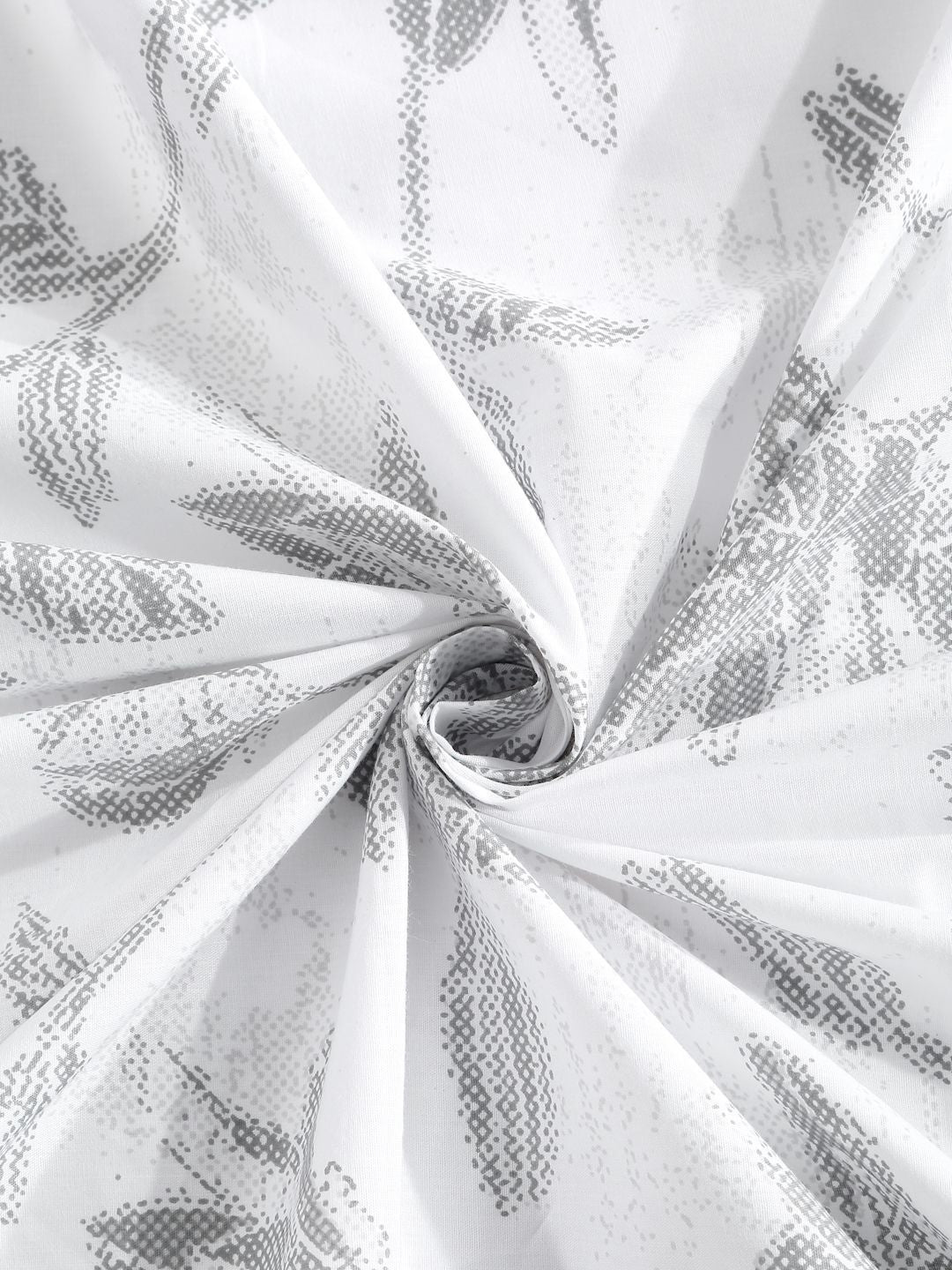 Myntra Elegant Homes White Floral 400 TC Bedsheet with 2 Pillow Covers