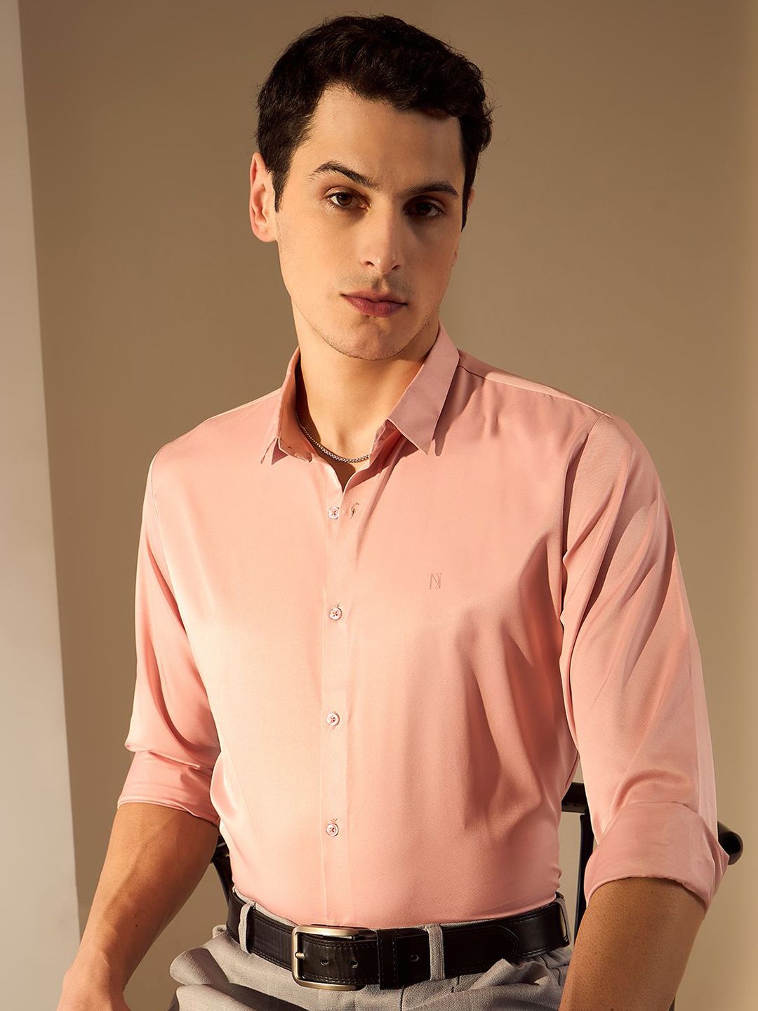 DENNISON Premium Smart Fit Satin Party Shirt