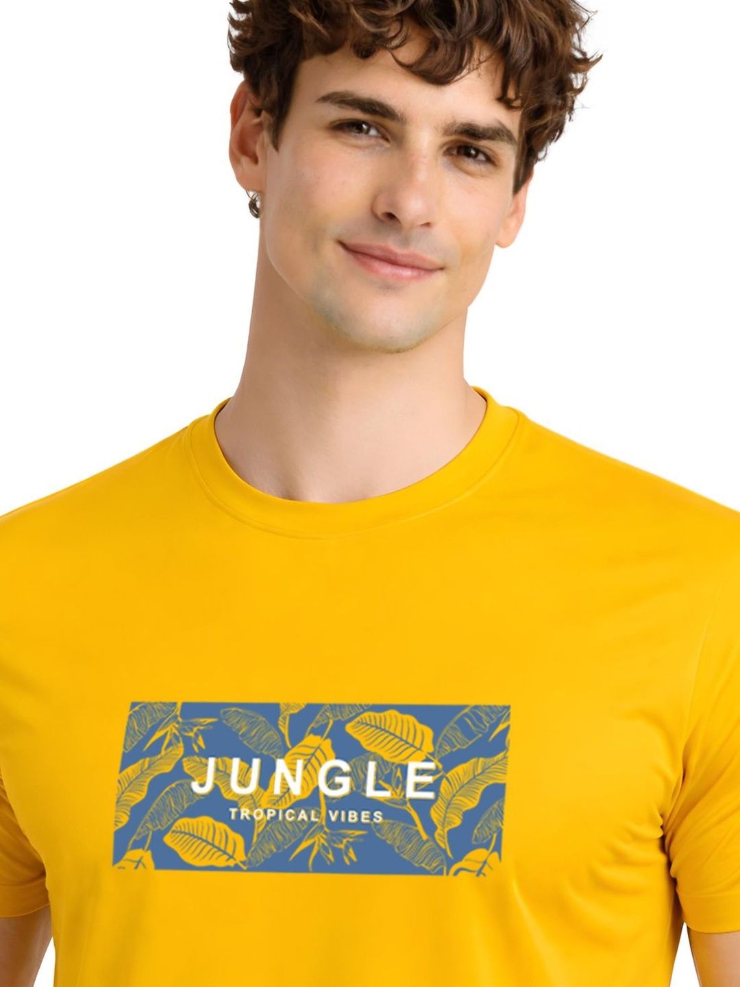 ADRO Men Printed Tropical T-shirt