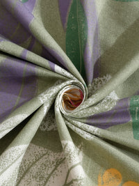 Cadar Bujang Aura Green & White Floral 300 TC dengan 1 Sarung Bantal