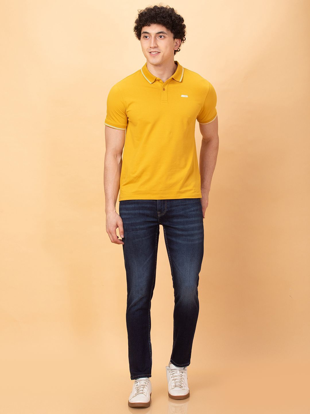 Being Human Men Slim Fit Mid-Rise Light Fade Jeans