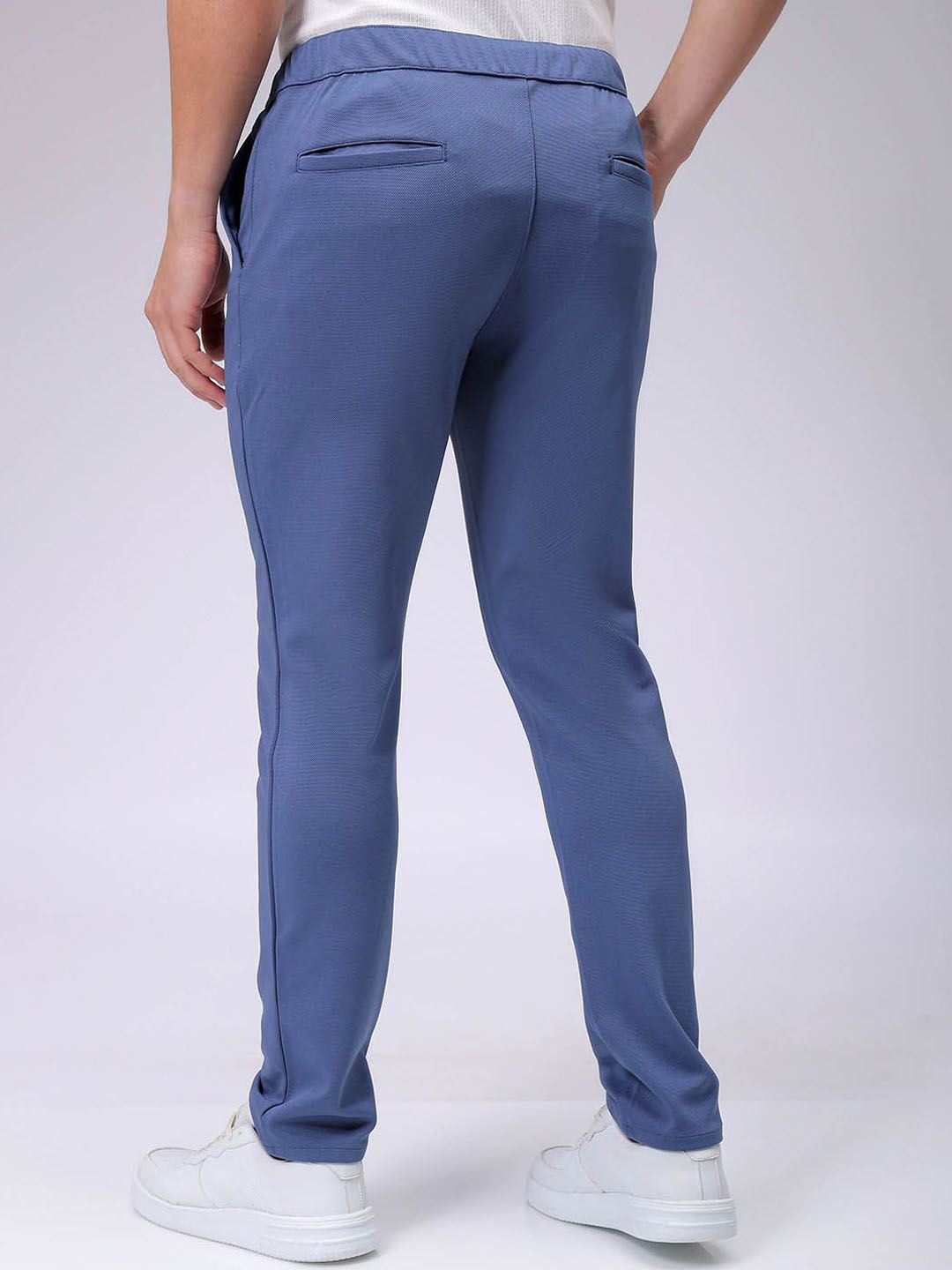 The Indian Garage Co. X Luxe Men Textured Slim Fit Trousers