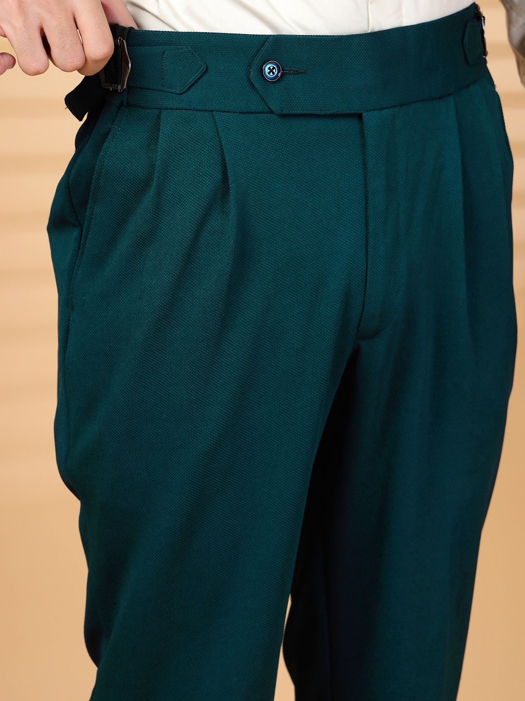 Seluar Formal Formal Lycra Hijau KLOTTHE Lelaki