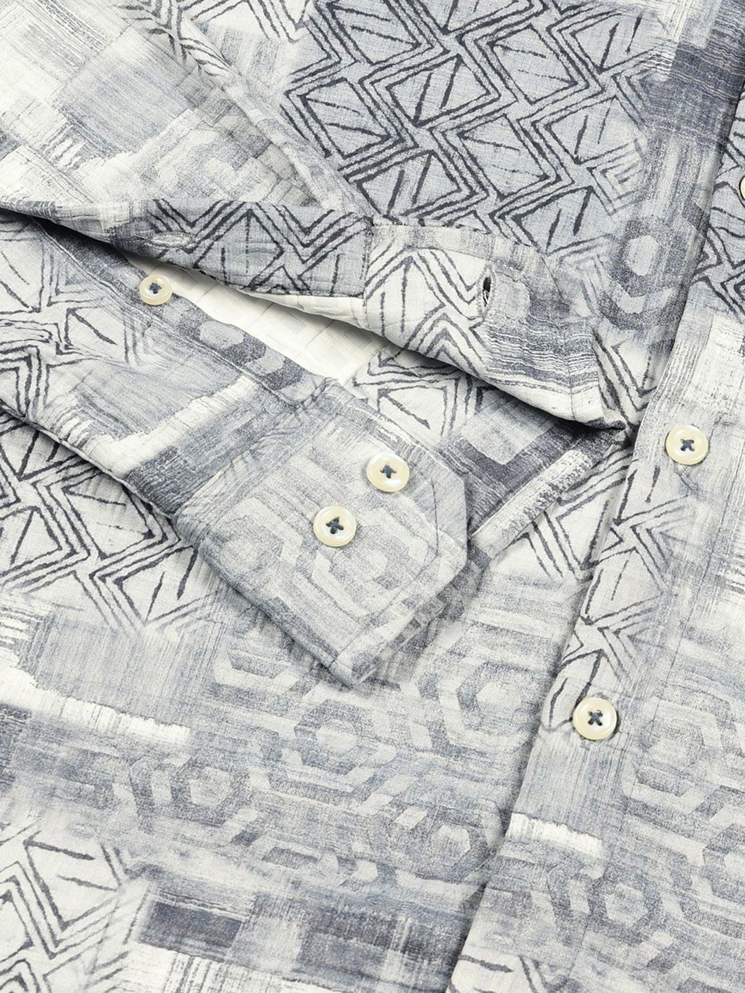 Thomas Scott Men Premium Slim Fit Opaque Printed Casual Shirt
