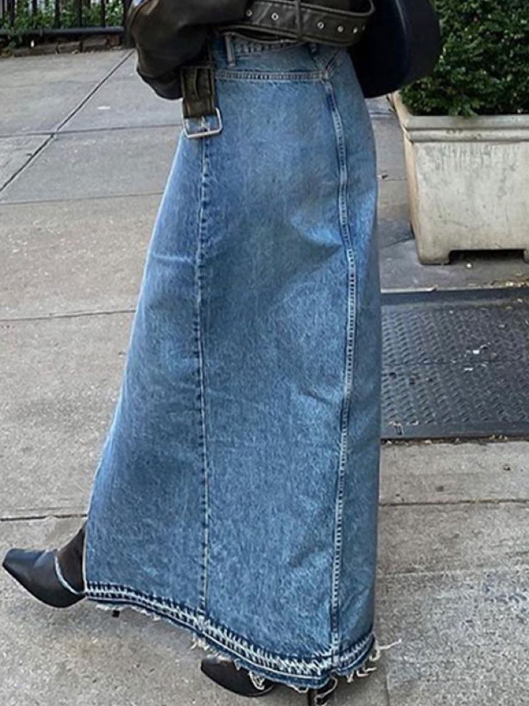 all about you Pure Cotton Straight Maxi Skirt