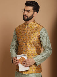 Anouk Embroidered Regular Silk Kurta with Churidar