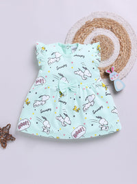 Happy Faces Infant Girls Snoopy Printed Pure Cotton A-Line Dress
