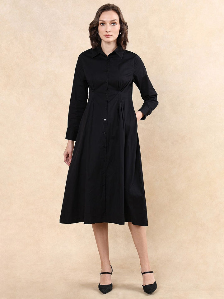 RAREISM Women Fit & Flare Midi Dress