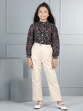 Cutiekins Girls Printed Top with Trousers