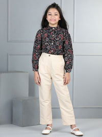Cutiekins Girls Printed Top with Trousers