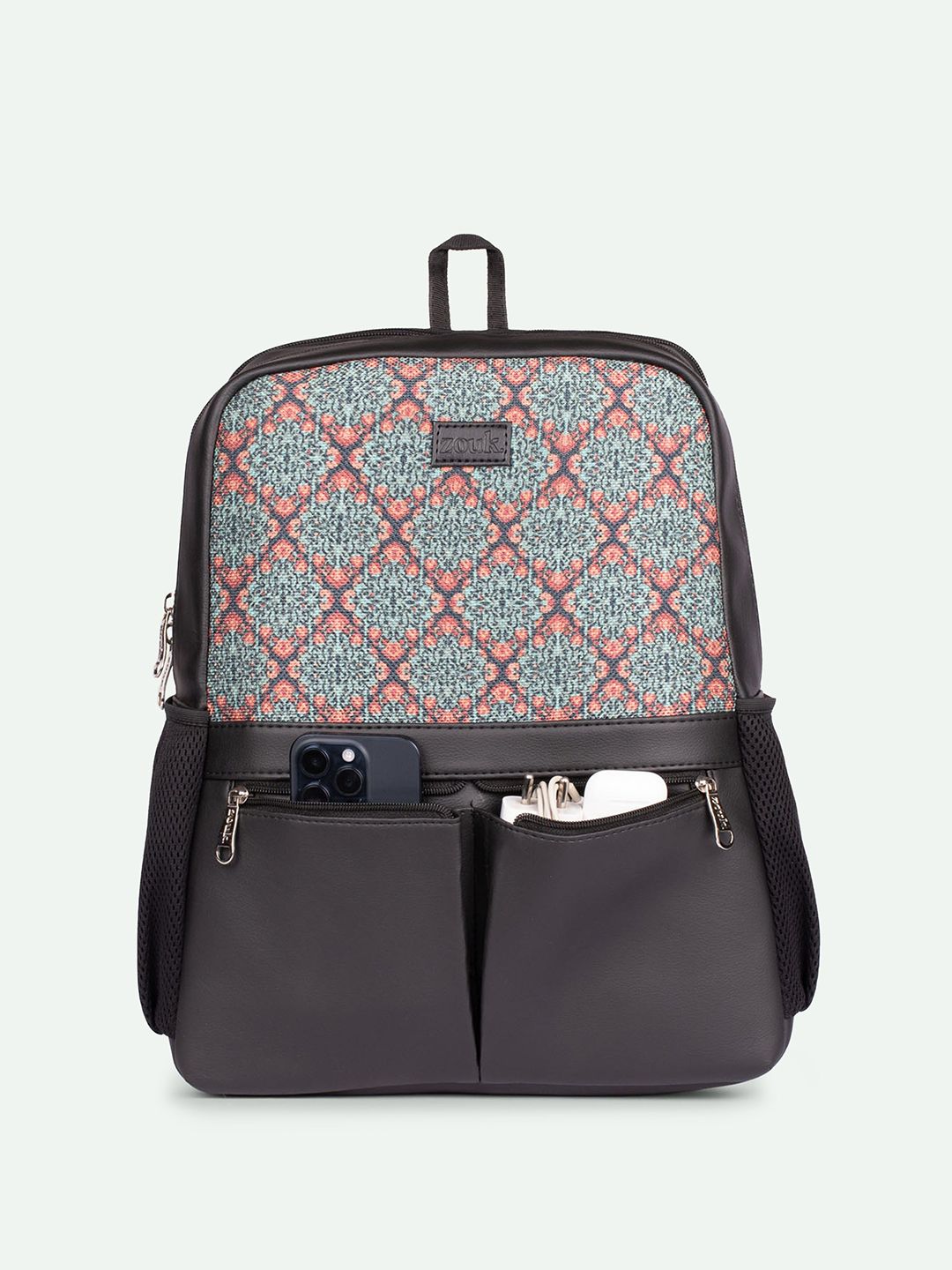 Zouk Unisex Hitam Sintetik Sintetik dengan Tali Mampatan