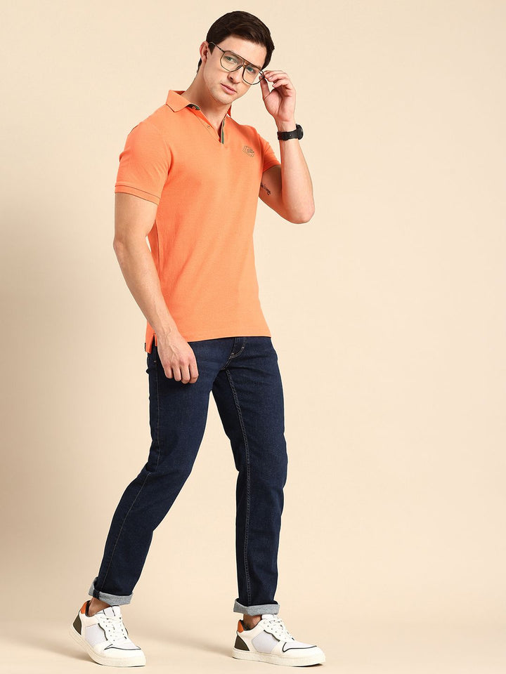 Being Human Polo Collar Pure Cotton T-shirt
