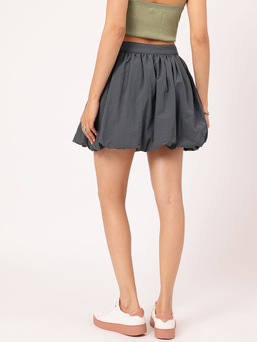 DressBerry Urban Boho Gathered Balloon Mini Skirt