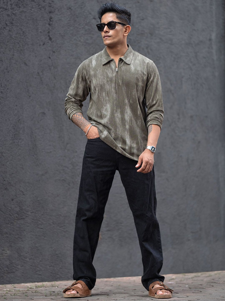 Powerlook Men Polo Collar T-shirt