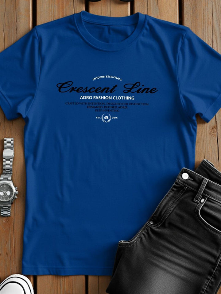 ADRO Typography Printed Short Sleeves Cotton Regular Fit T-shirt
