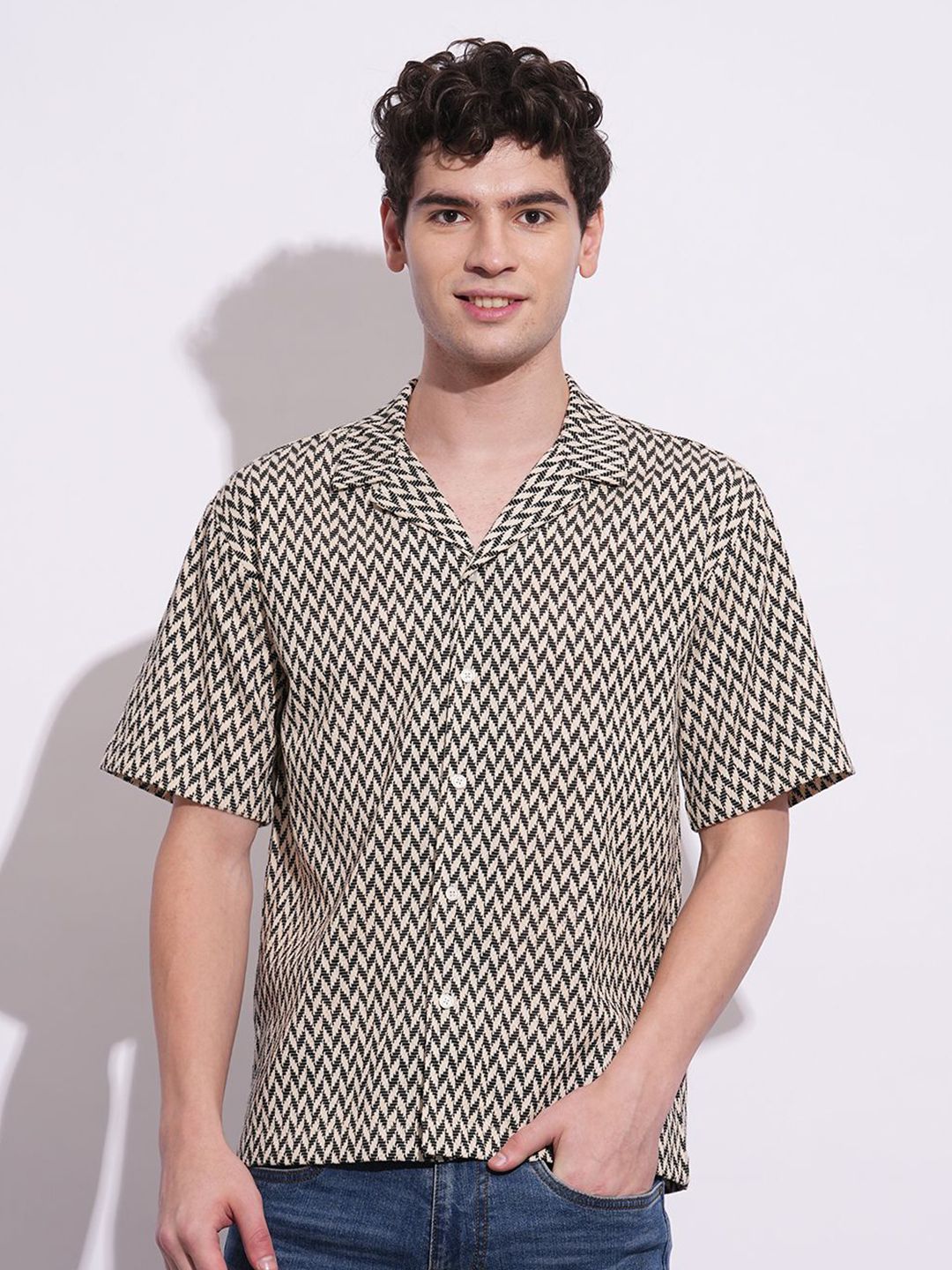 Being Human Men Classic Opaque Printed Casual Shirt