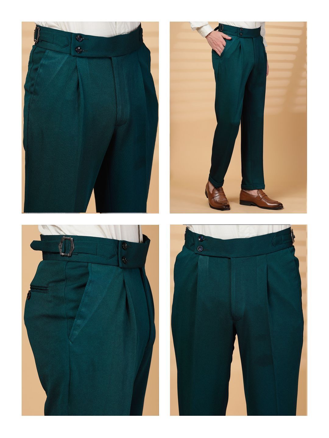 Moda Rapido Men Easy Wash Pleated Trousers