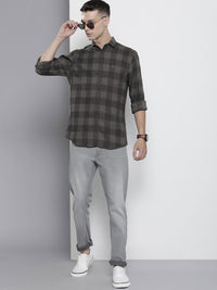The Indian Garage Co Pure Cotton Checked Casual Shirt