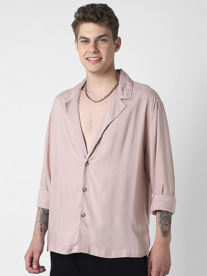 VASTRADO Men Classic Oversized Opaque Casual Shirt