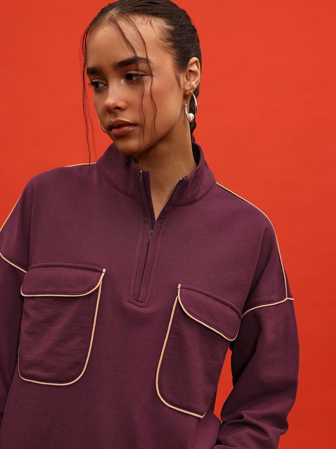 DressBerry Pocket Detail Sweatshirt