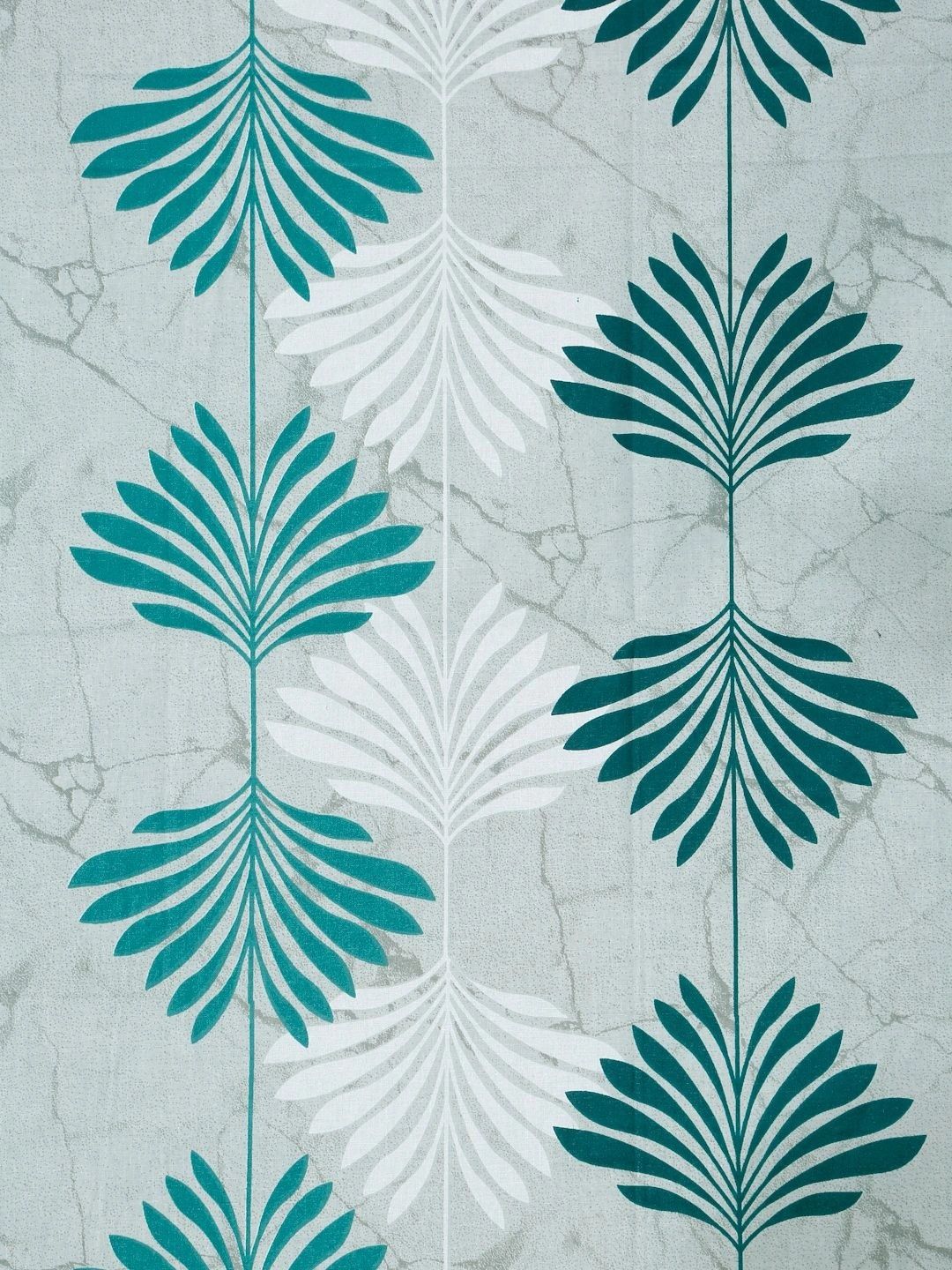Myntra Elegant Homes Green Floral 400 TC Cadar Tempat Tidur Single dengan 1 Sarung Bantal