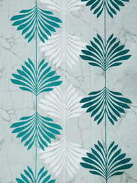 Myntra Elegant Homes Green Floral 400 TC Cadar Tempat Tidur Single dengan 1 Sarung Bantal