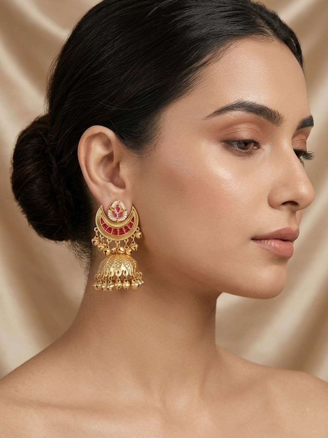 PANASH Contemporary Jhumkas Earrings