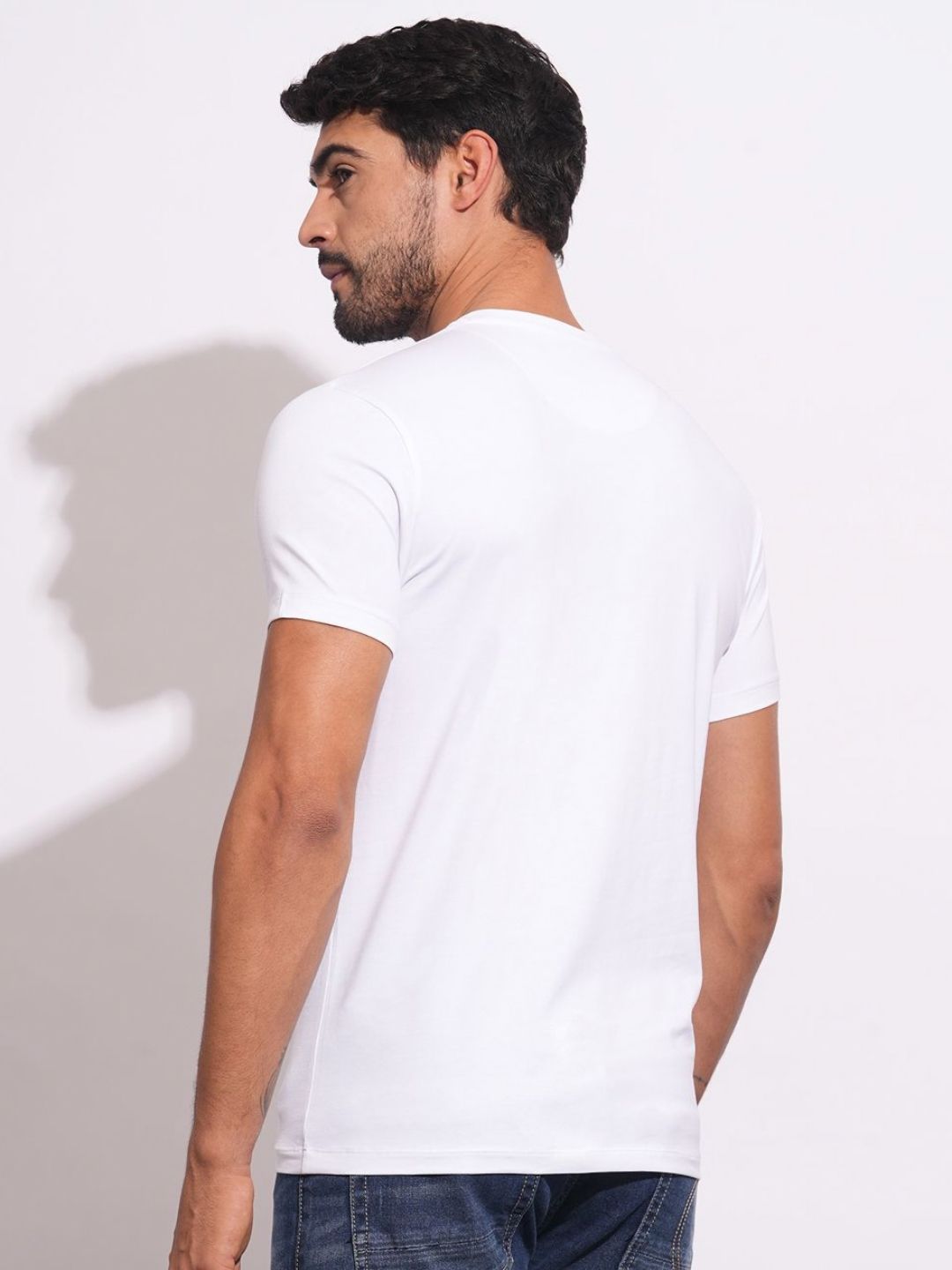 Being Human Men Brand Logo Printed Slim Fit T-shirt