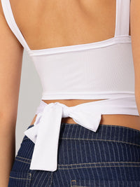 DressBerry Crossover Chaos Twisted Tie-Up Crop Top
