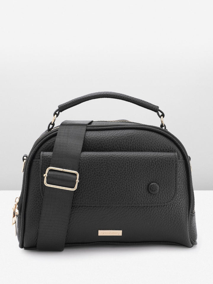 DressBerry Textured Structured Handheld Bag