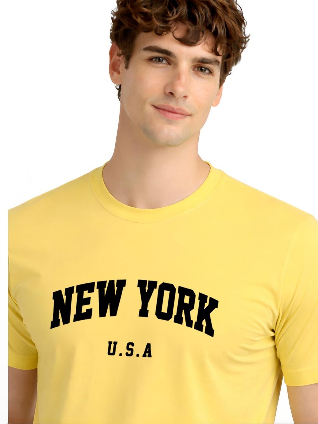 ADRO Men Typography Printed T-shirt