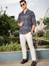 Thomas Scott Men Smart Slim Fit Opaque Printed Casual Shirt