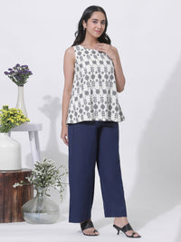 W Self Design Top with Trousers