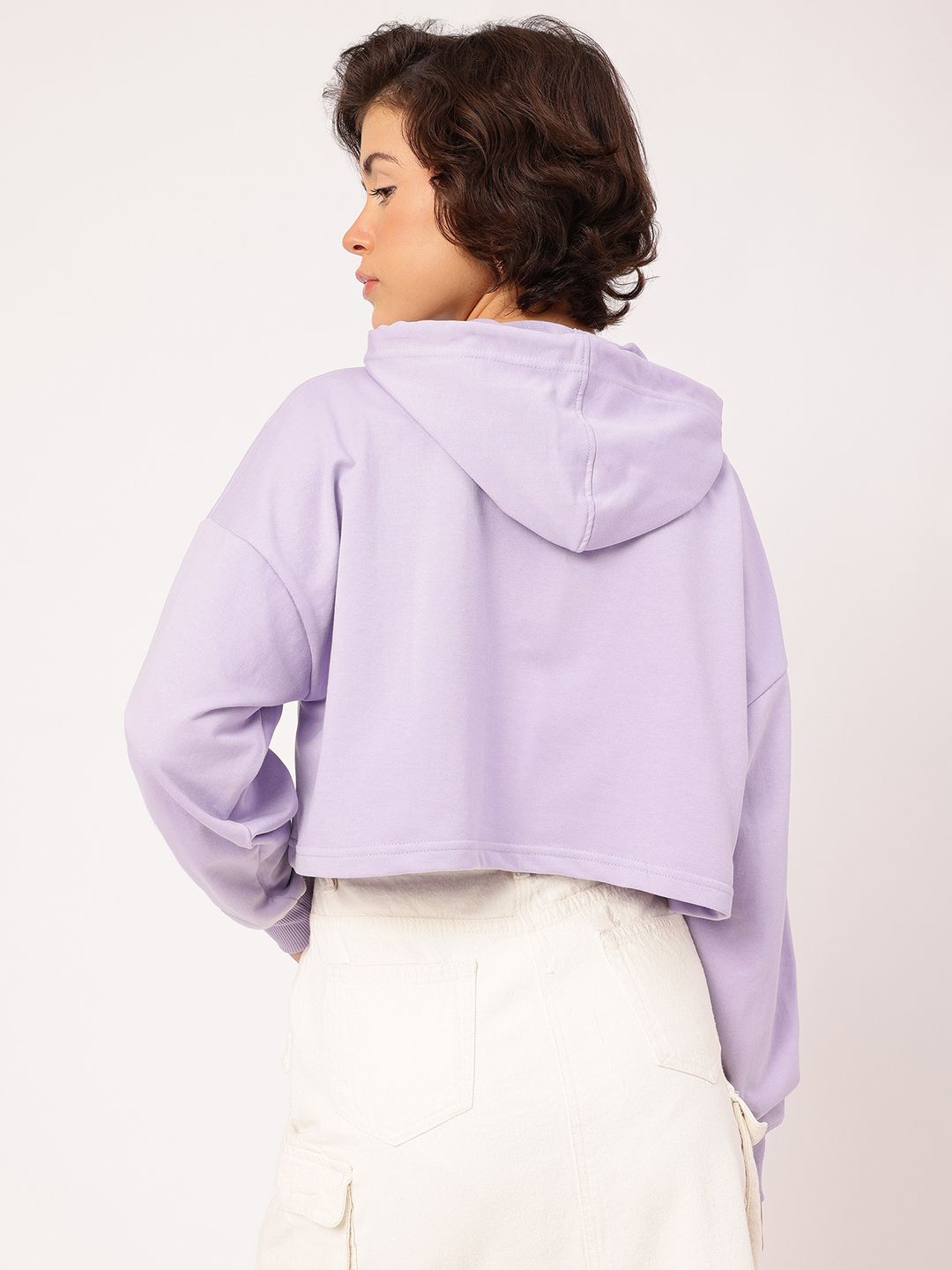 DressBerry Hooded Crop Sweatshirt