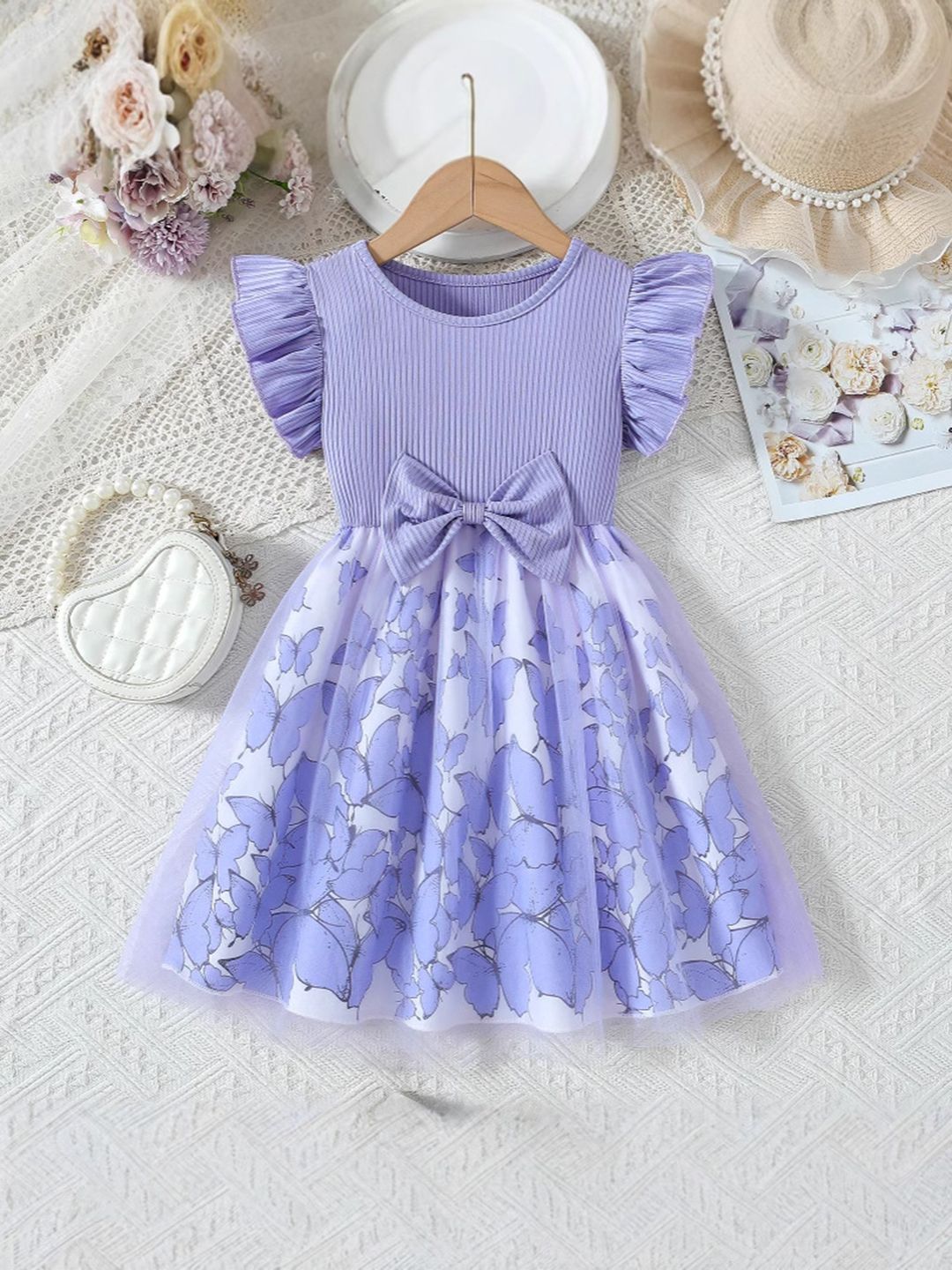 YK Floral Fit & Flare Dress
