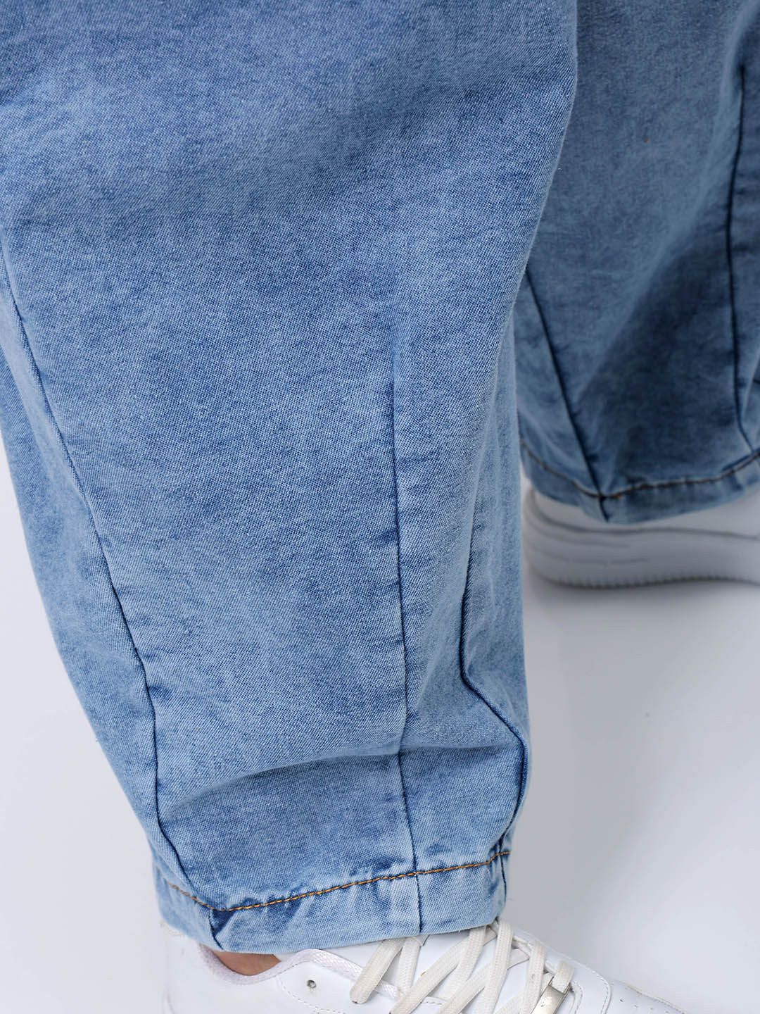 The Indian Garage Co Men Loose Baggy Fit Drop Crotch Harem Jeans