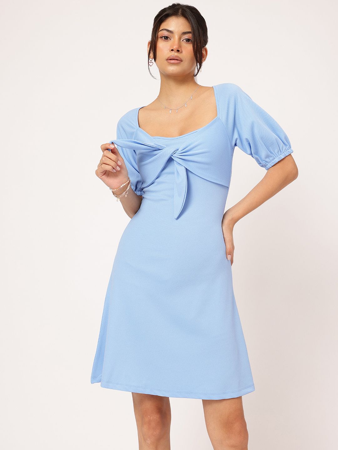 DressBerry Pixie Princess Dreamy Tie-Up Mini Dress