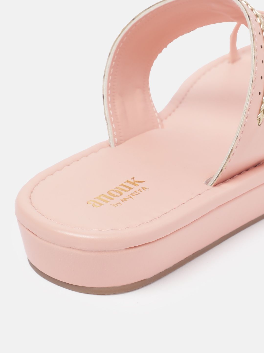 Anouk Women Ethnic Motif Detailing One Toe Flats