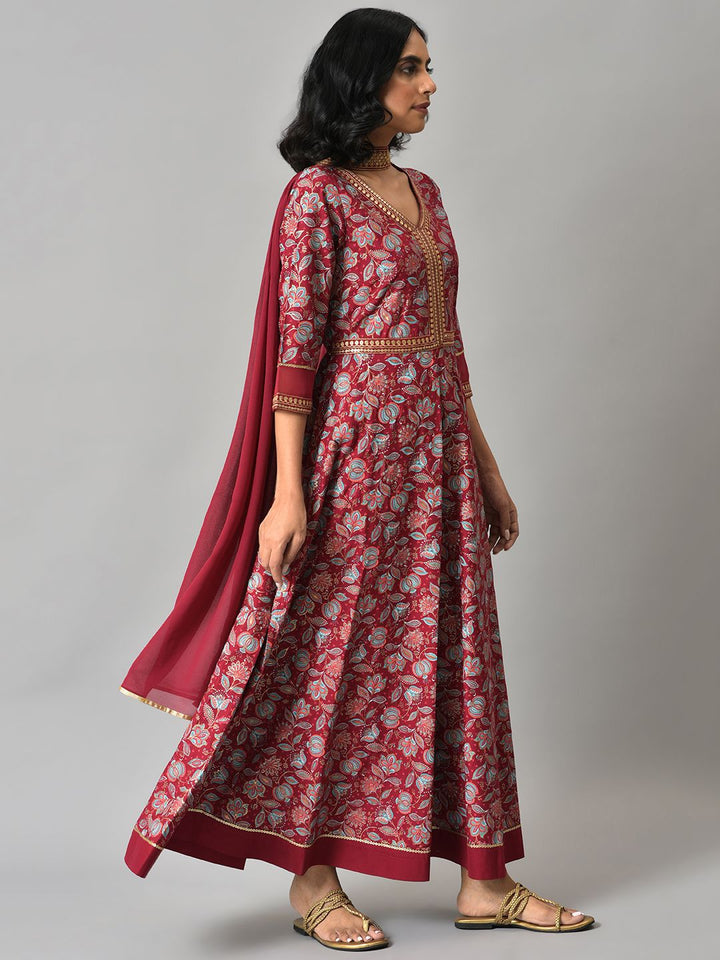 AURELIA Floral Print Maxi Dress