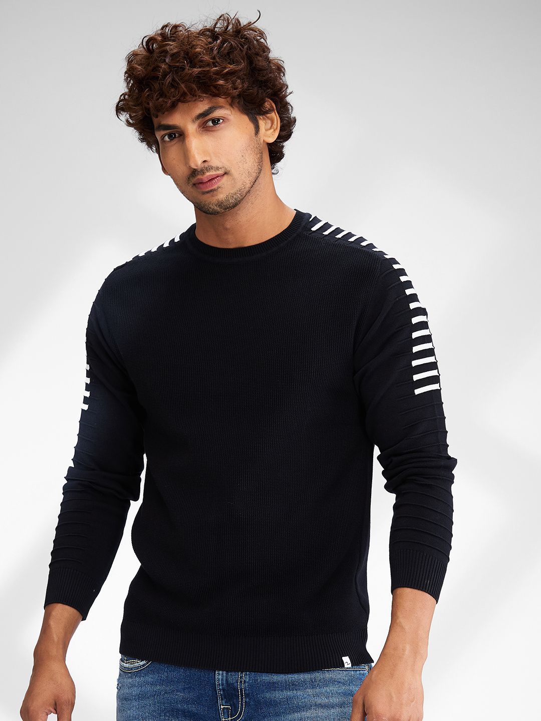 SPYKAR Men Striped Pullover